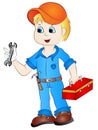 Cartoon Mechanic Handyman Clip Art