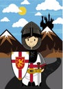 Cartoon Medieval knight