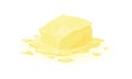 Cartoon melted butter block