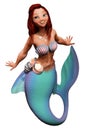 Cartoon mermaid