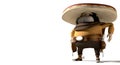 Cartoon Mexican In Mexican Standoff Royalty Free Stock Photo