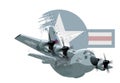 Cartoon Military Airplane