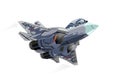 Cartoon Military Stealth Jet Fighter Plane Isolated