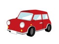 Cartoon mini car vector illustration