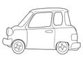 Cartoon minicar Royalty Free Stock Photo