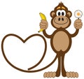 Cartoon Monkey in Love