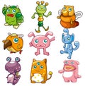 Cartoon monster icon