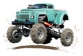 Cartoon Monster Truck Royalty Free Stock Photo