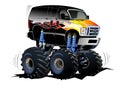 Cartoon Monster Truck Royalty Free Stock Photo