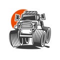 Cartoon Monster Truck. Available EPS-10 separated by groups and layers with transparency effects for one-click Royalty Free Stock Photo