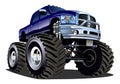 Cartoon Monster Truck Royalty Free Stock Photo