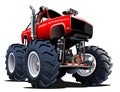 Cartoon Monster Truck Royalty Free Stock Photo