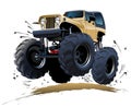 Cartoon Monster Truck Royalty Free Stock Photo