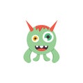 cartoon monsters mascot icon vector illustration design template