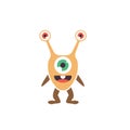 cartoon monsters mascot icon vector illustration design template