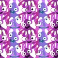 Cartoon monsters seamless octopus aliens pattern for wrapping paper and kids clothes print and fabrics