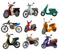 Cartoon motorcycle icon Royalty Free Stock Photo