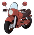 Cartoon motorcycle