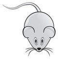 Cartoon mouse character cute funny icon object symbol with text space