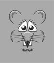 Cartoon mouse face background