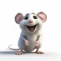 Smiling Mouse: Photorealistic Renderings Of A Cute Pixar-style Rat