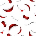 Cartoon mouths seamless pattern Royalty Free Stock Photo