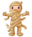 Cartoon mummy standing