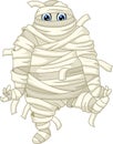 Cartoon mummy walking Royalty Free Stock Photo