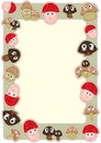 Cartoon mushroom frame