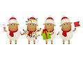 Cartoon New Year sheep