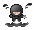 Cartoon ninja Royalty Free Stock Photo