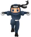 Cartoon ninja running