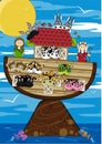 Cartoon Noah and the Ark