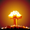 Cartoon Nuclear explosion