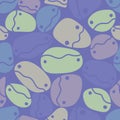 Cartoon ocean stones seamless jelly beans with face pattern for wrapping paper and kids clothes print