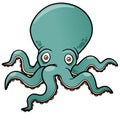 Cartoon octopus Royalty Free Stock Photo
