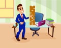 Cartoon Office Worker Character Assemble Puzzle