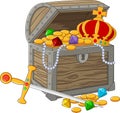 Cartoon Open Treasure Chest