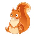 Cartoon orange Squirrel