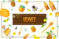 Cartoon Organic Honey Concept