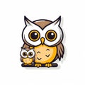 Witty And Clever Cartoon Owl Logo Design