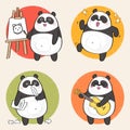 Cartoon Panda Royalty Free Stock Photo