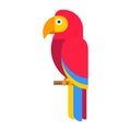 Cartoon parrot vector