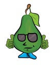 Cartoon pear characacter