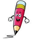 Cartoon pencil Royalty Free Stock Photo