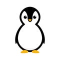 Cartoon penguin. Cute animal vector illustration isolated on white Royalty Free Stock Photo