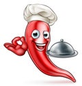 Cartoon Pepper Chef Royalty Free Stock Photo