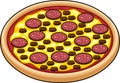 Cartoon Pepperoni Pizza