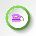 cartoon phone toy colored button icon. Signs and symbols can be used for web, logo, mobile app, UI, UX Royalty Free Stock Photo