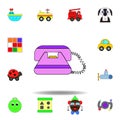 cartoon phone toy colored icon. set of children toys illustration icons. signs, symbols can be used for web, logo, mobile app, UI Royalty Free Stock Photo